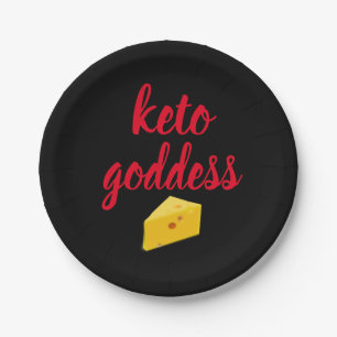Prato De Papel Queijo com Deusa Keto