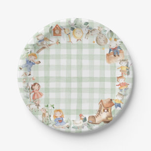 Prato De Papel Quic Greenery Nursery Rhyme Green Gênero Neutro
