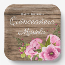 Quinceañera Rosas Rústicas