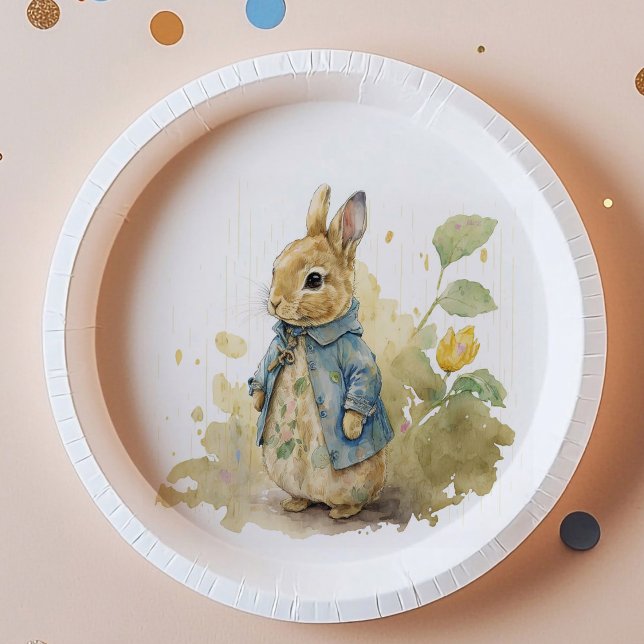 Prato De Papel Rabbit Peter Party Paper Plates (Criador carregado)