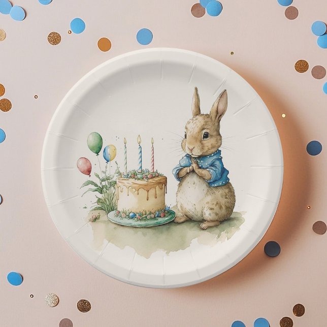 Prato De Papel Rabbit Peter Party Paper Plates (Criador carregado)