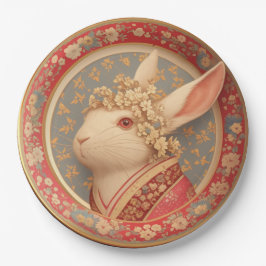 Prato De Papel Rabbit's Royal Dress