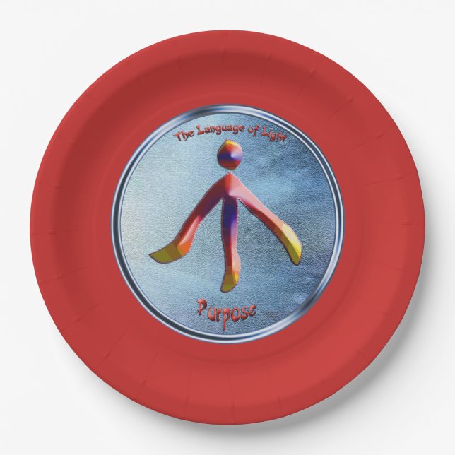 Prato De Papel Rabiscar no símbolo da finalidade (Frente)