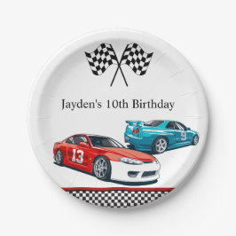 Prato De Papel Race Car Aniversário, Aniversário