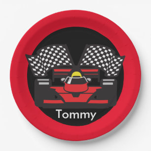 Prato De Papel Race Car - Placa de Design de Papel