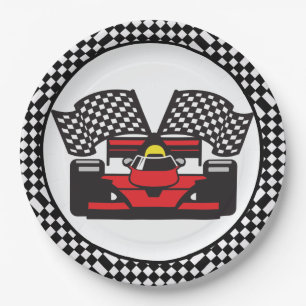Prato De Papel Race Car - Placa de Design de Papel
