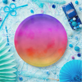 Prato De Papel Rainbow Vapor