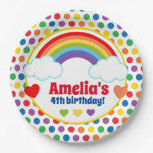 Rainbows Hearts and Dots Girls