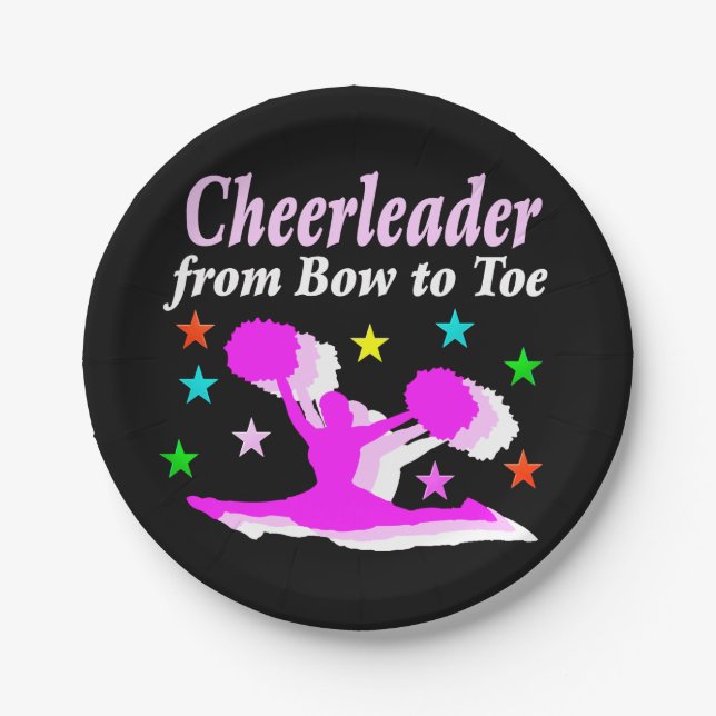 PRATO DE PAPEL RAINHA CHEERLEADING (Frente)