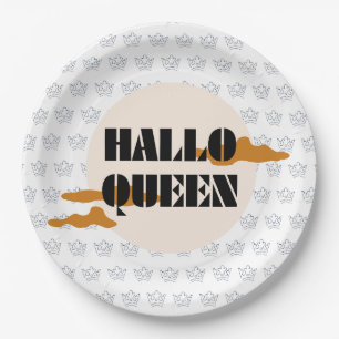 Prato De Papel Rainha do Halloween, Halloqueen, Arte do Halloween