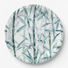 Prato De Papel Ramifica o bambu