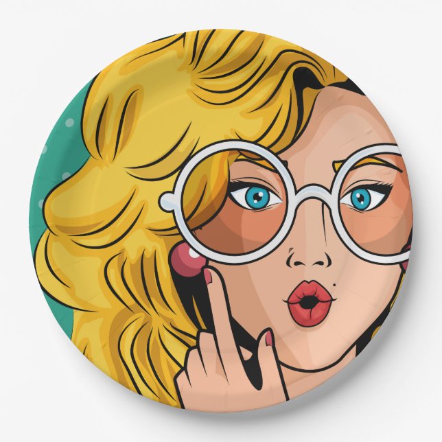 Prato De Papel Rapariga #1 (Frente)