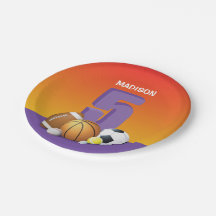 Rapariga 5 Birthday Sports Balls