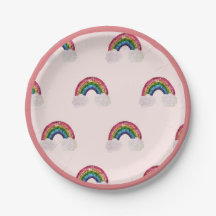 Rapariga Rosa Arco-Íris de Aniversário