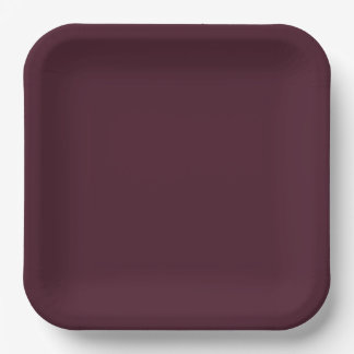 Prato De Papel Raspberry Burgundy, Solid Burgundy