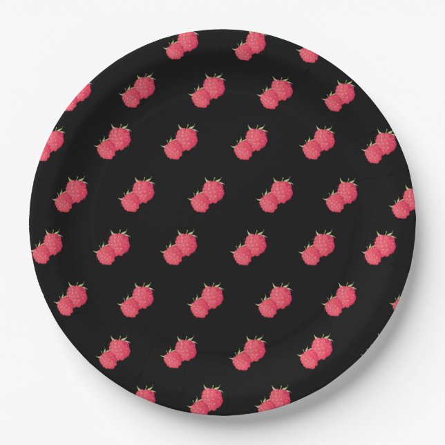 Prato De Papel Raspberrys (Frente)