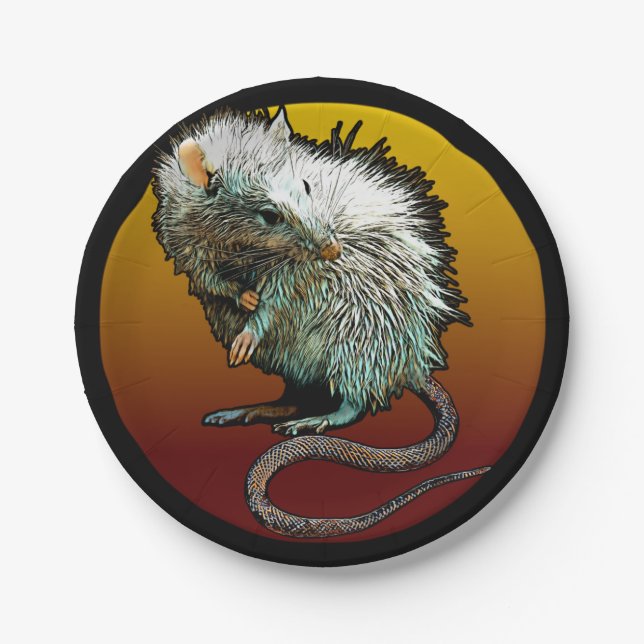 Prato De Papel Rat Boi (Frente)