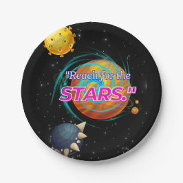 PRATO DE PAPEL REACH PARA AS ESTRELAS