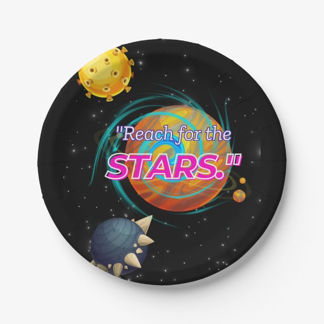 PRATO DE PAPEL REACH PARA AS ESTRELAS (Frente)