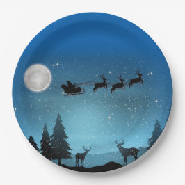 Prato De Papel Rebelde Adorável À Noite