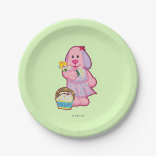 Prato De Papel Recolhendo flores com Melanie