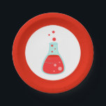 Prato De Papel Red Beaker Science Party<br><div class="desc">Você está planejando uma festa temática de ciência para seu filho? Faça dele um aniversário de criança explosivo com a Red Beaker Science Party Plates, projetada pela Enchantfancy Design Company. Estas placas de papel apresentam um copo de química cheio de líquido vermelho borbulhante. É perfeito para crianças que amam ciência!...</div>