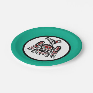 Prato De Papel Red Black Kaigani Thunderbird Americano