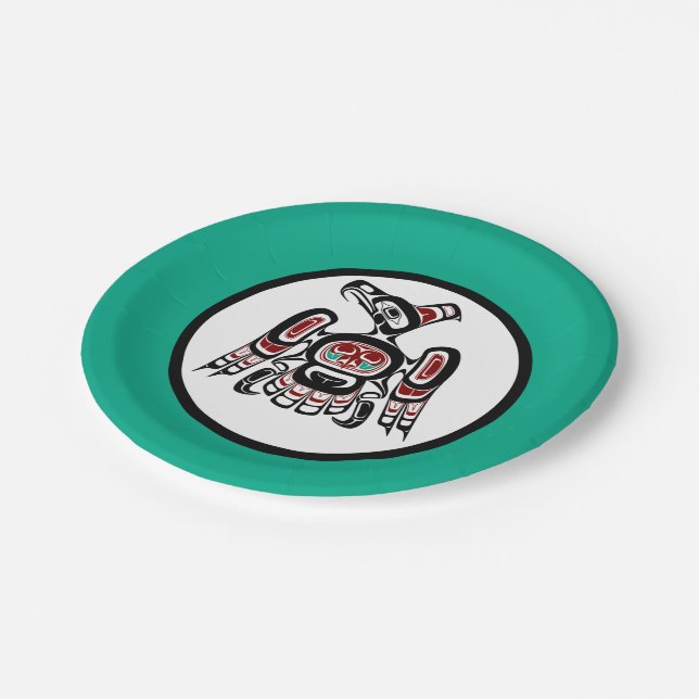 Prato De Papel Red Black Kaigani Thunderbird Americano (Inclinado)