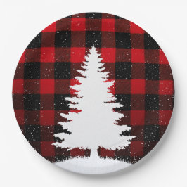 Prato De Papel Red Buffalo Merry Christmas Paper Plates