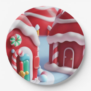 Prato De Papel Red Candyland House - Placa de Papel