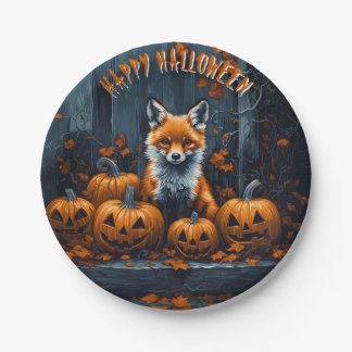 Prato De Papel Red Fox Halloween