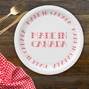 Prato De Papel Red Made In Canada Paper Plates