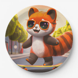 Prato De Papel Red Panda Rides