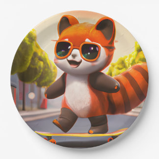 Prato De Papel Red Panda Rides