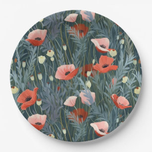 Prato De Papel Red Poppy Meadow