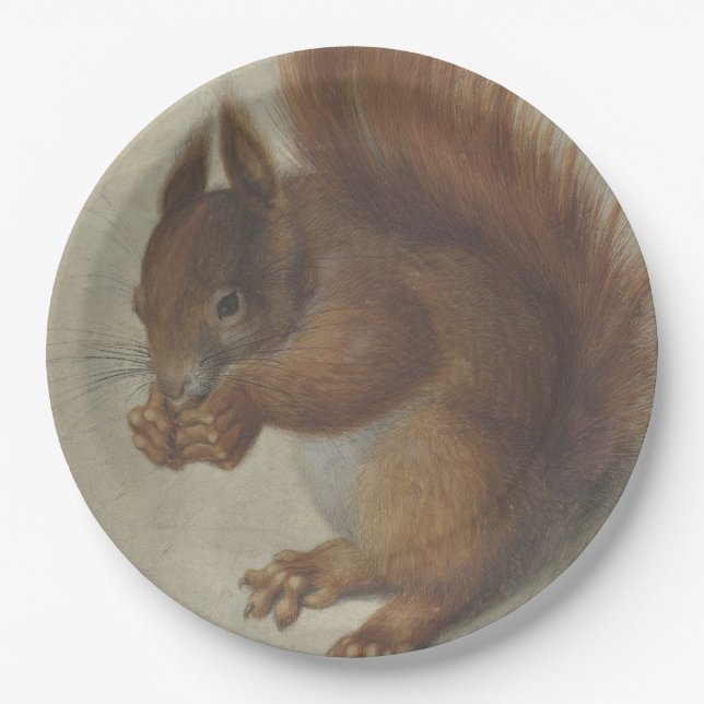 Prato De Papel Red Squirrel (por Hans Hoffmann) (Frente)