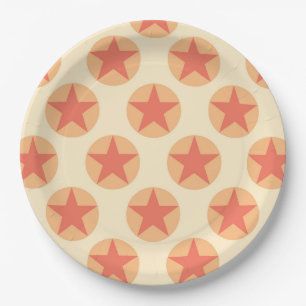 Prato De Papel Red Star Patterby storeman