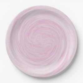 Prato De Papel Redemoinho Rosa Pastel Bonito