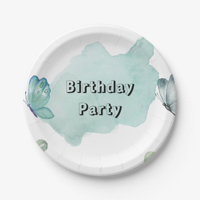 Prato de papel redondo de 17,78 cm (Frente)