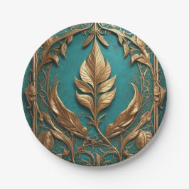 Prato de papel redondo de 7"