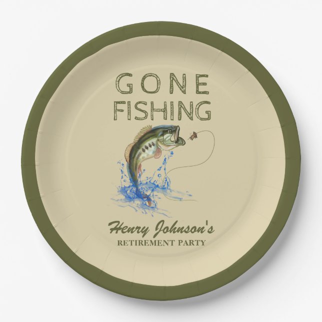 Prato De Papel Redução Da Pesca (Frente)