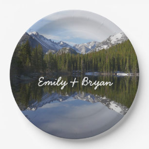 Prato De Papel Reflexão do Lago Urso II