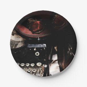 Prato De Papel Reflexões de Steampunk