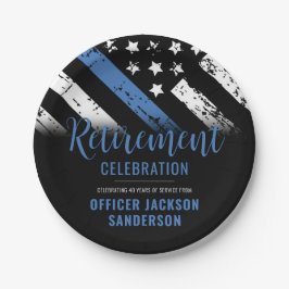 Prato De Papel Reforma da Polícia de Polícia da Linha Azul-fina