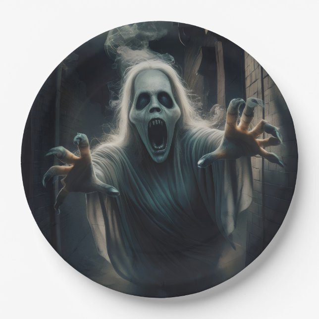 Prato De Papel Refrescos com os espíritos. (Frente)