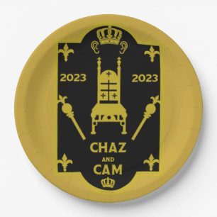 Prato De Papel Rei Charles Royal Coronation 2023