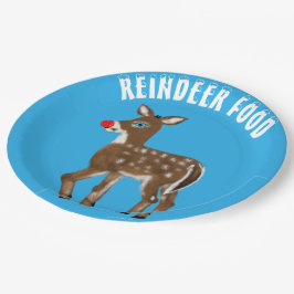 Prato De Papel Reindeer Comida