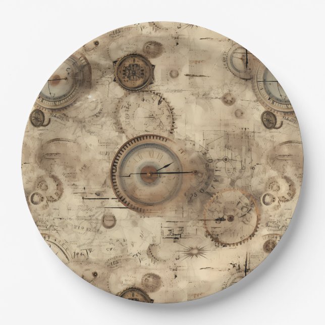 Prato De Papel Relógio Russo Vapor (11) (Frente)