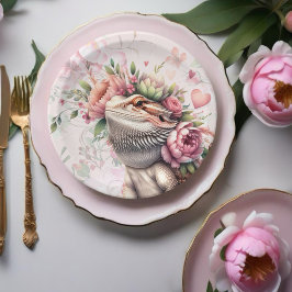 Prato De Papel Reptile Lizard Birthday