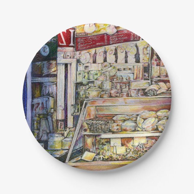 Prato De Papel Respiração a frio em um Deli quente (Frente)